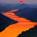 sunset over orange river, korea.jpg
