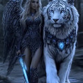 ANGIE'S DREAM ART - Angelic elegance paired with the raw power of nature： #fantasy [1862873736728215552].mp4