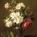 Apple blossom and roses ~ Adriana Johanna Haanen.jpg
